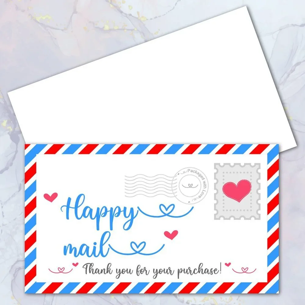 50 Thank You Cards Mail